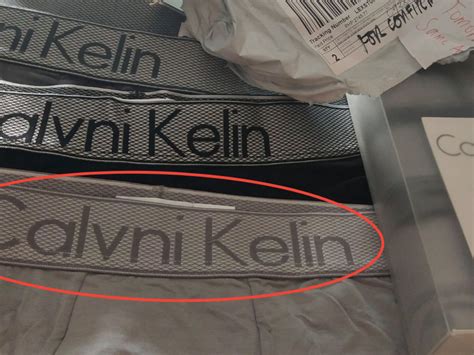 calvin klein fake vs real boxers|Calvin Klein counterfeit text.